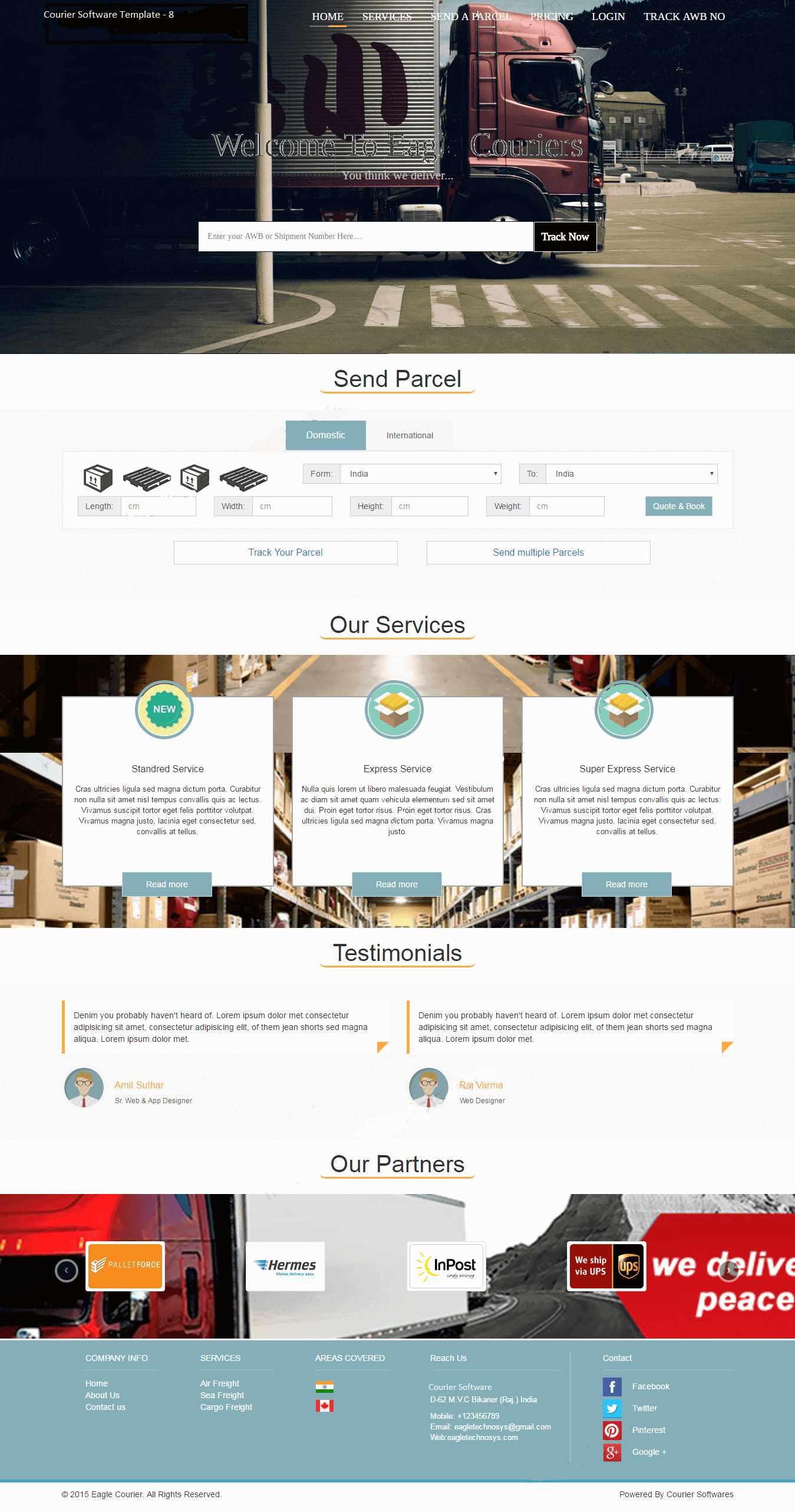 courier management software India